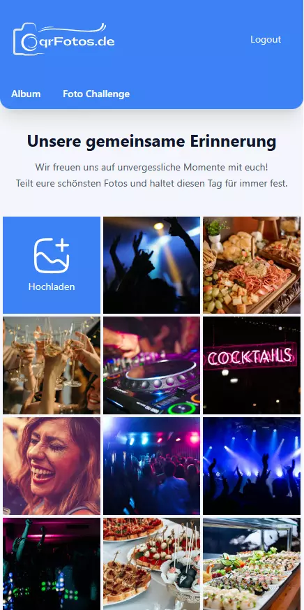 qrFotos Fotoalbum Vorschau